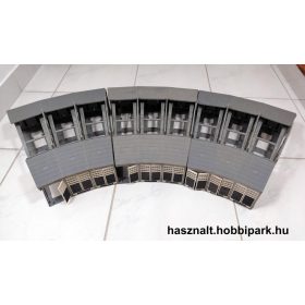 3db Fleischmann 6476 Körfűtőház, 7,5°, 3*3 állásos