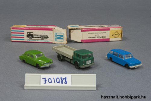 1:160 Permot Skoda teherautók, Lada és púpos Wartburg - EGYBEN
