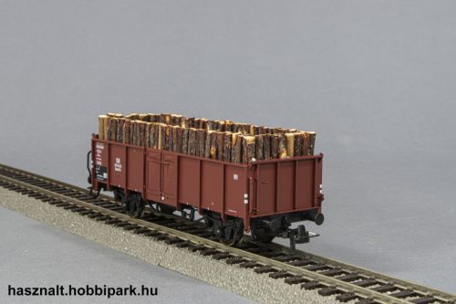 Roco 47940 magasfalu nyitott tehervagon fa rakománnyal