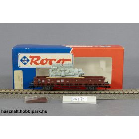 Roco 46031 rakoncés tehervagon motor rakománnyal